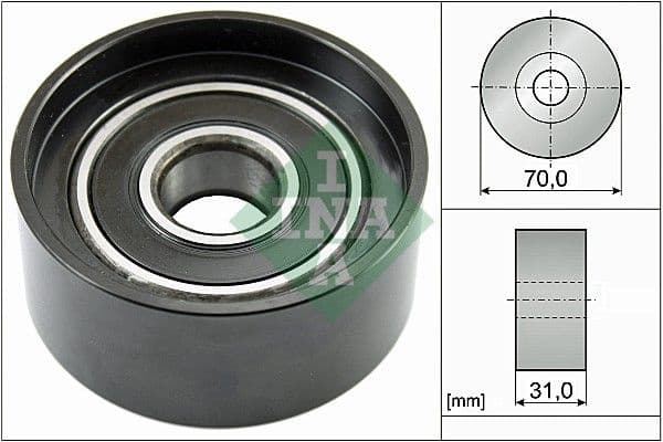 Deflection/Guide Pulley, V-ribbed belt 532058810