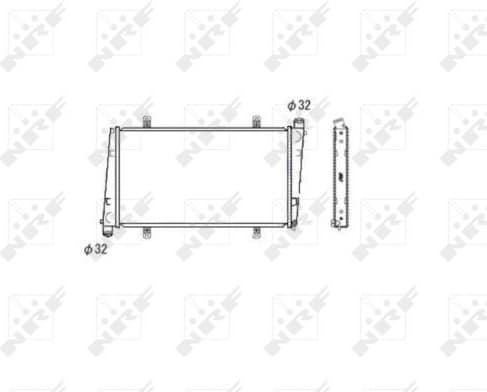 Radiator, engine cooling 53483