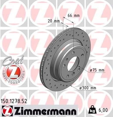 Brake Disc SPORT BRAKE DISC Z 150.1278.52
