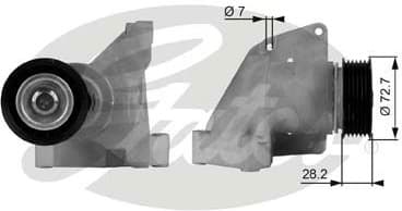 Belt Tensioner, V-ribbed belt DriveAlign™ T38316