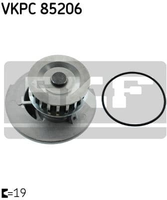 Water Pump, engine cooling VKPC 85206