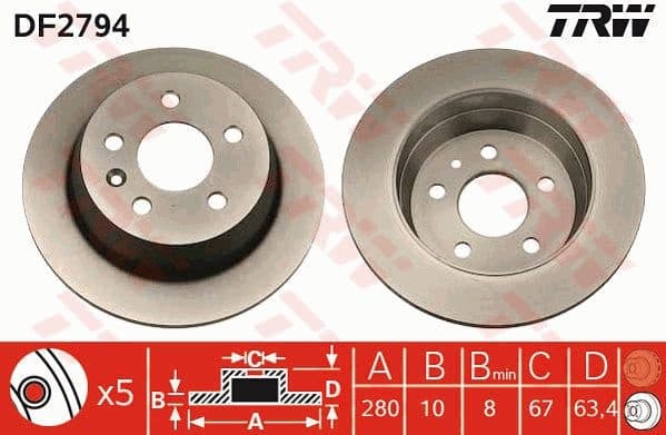Brake Disc DF2794