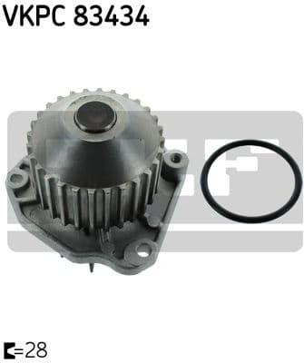 Water Pump, engine cooling VKPC 83434
