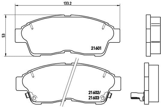 Brake Pad Set, disc brake PRIME LINE P83034
