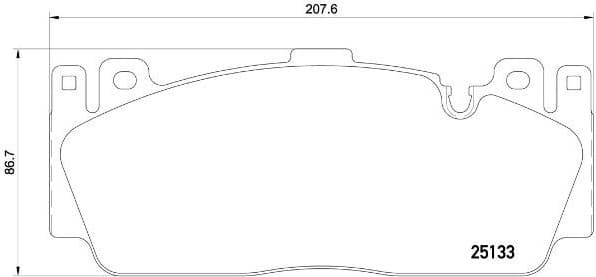 Brake Pad Set, disc brake PRIME LINE P06079