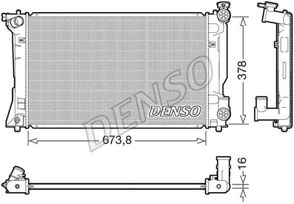 Radiator, engine cooling DRM50118