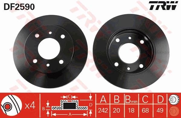 Brake Disc DF2590