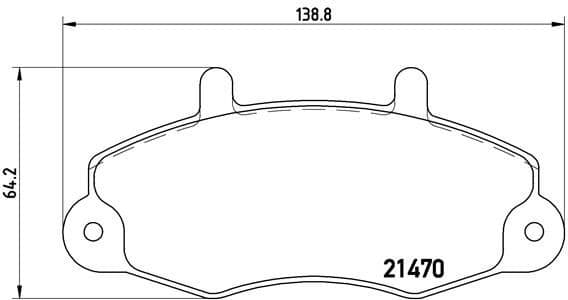 Brake Pad Set, disc brake PRIME LINE P24032