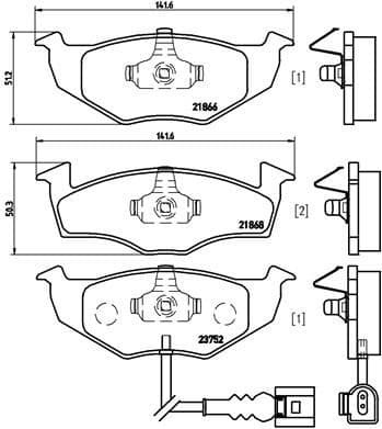 Brake Pad Set, disc brake PRIME LINE P85071