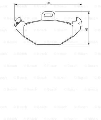 Brake Pad Set, disc brake 0986424532 - image 7