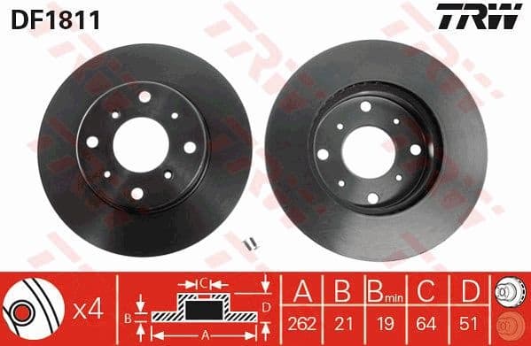 Brake Disc DF1811