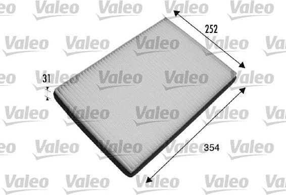 Filter, cabin air VALEO ESSENTIAL 698475