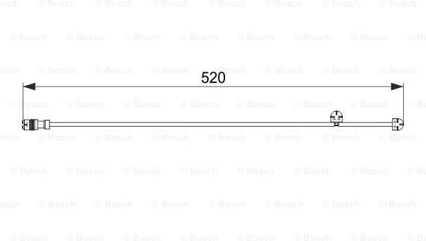 Warning Contact, brake pad wear 1987474571