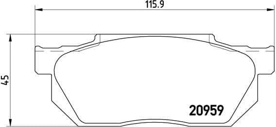 Brake Pad Set, disc brake PRIME LINE P28006