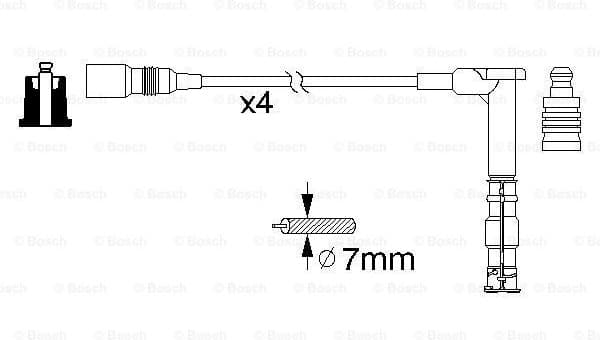 Ignition Cable Kit 0986356351 - image 5