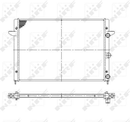 Radiator, engine cooling 58027