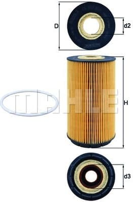 Filter oil OX557D