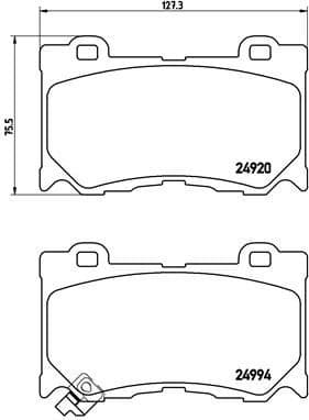 Brake Pad Set, disc brake PRIME LINE P56089