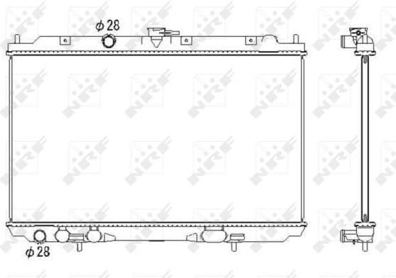 Radiator, engine cooling 53435