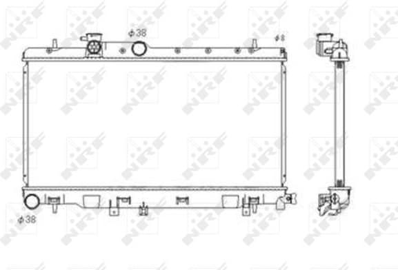 Radiator, engine cooling 53697
