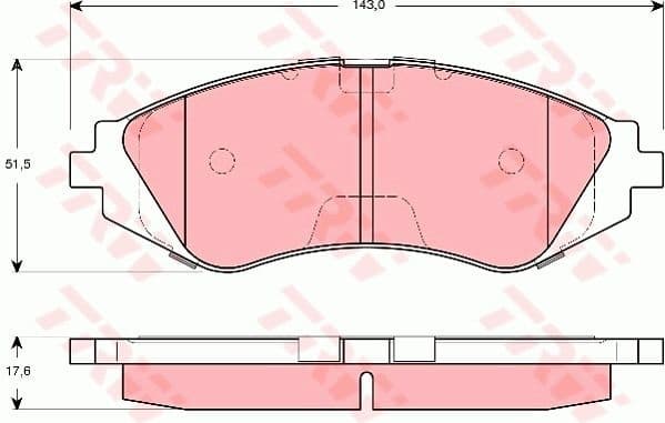 Brake Pad Set, disc brake COTEC GDB3265