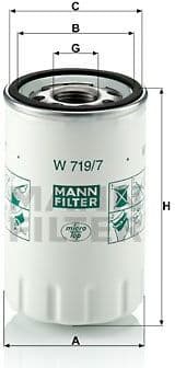 Oil Filter W719/7