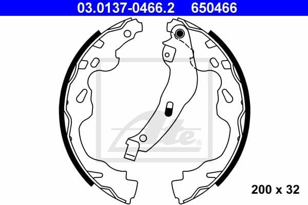 Brake Shoe Set 03.0137-0466.2