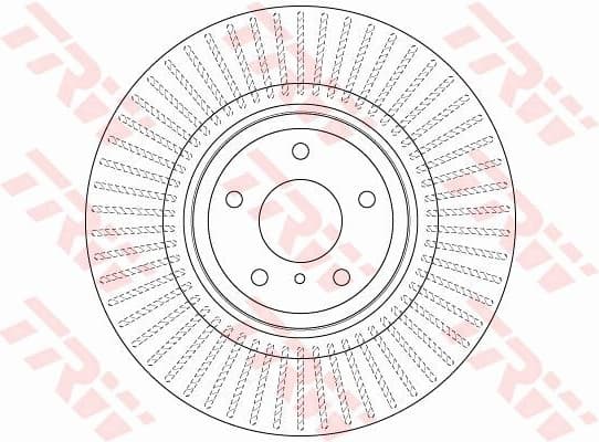 Brake Disc TRW SINGLE DF6498S