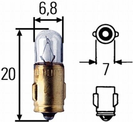 Bulb, interior light STANDARD 8GP 002 066-121