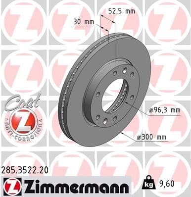 Brake Disc COAT Z 285.3522.20