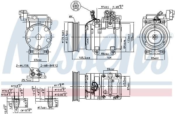 Compressor, air conditioning ** FIRST FIT ** 89262