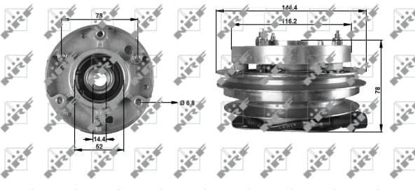 Clutch, radiator fan 49706