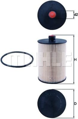 Filter diesel fuel KX217D