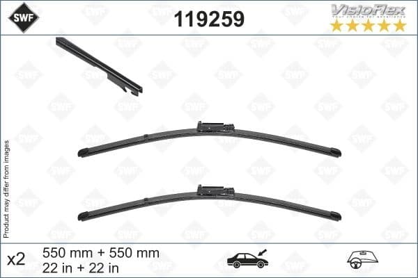 Wiper Blade DAS ORIGINAL SET 119259