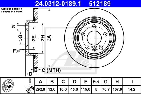 Brake Disc PowerDisc 24.0312-0189.1