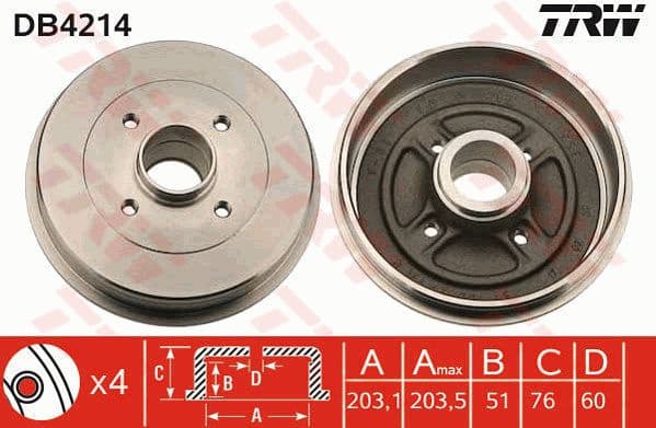 Brake Drum DB4214
