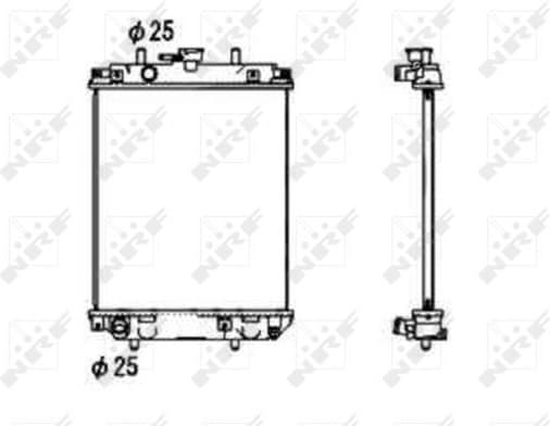 Radiator, engine cooling 53674