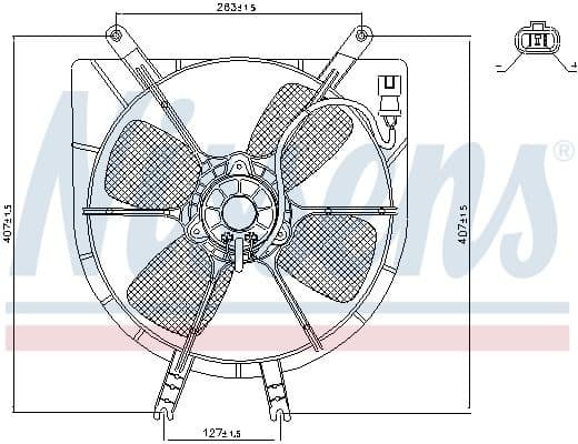 Fan, engine cooling 85043