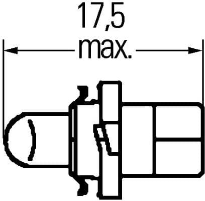 Bulb, instrument lighting STANDARD 8GS 006 677-121 - image 2