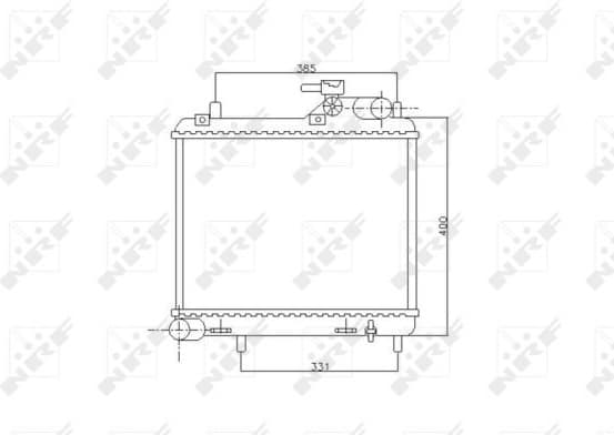 Radiator, engine cooling 53745