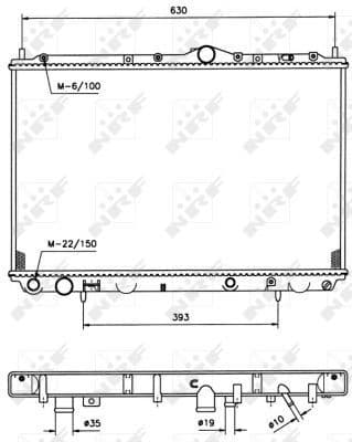 Radiator, engine cooling EASY FIT 509518