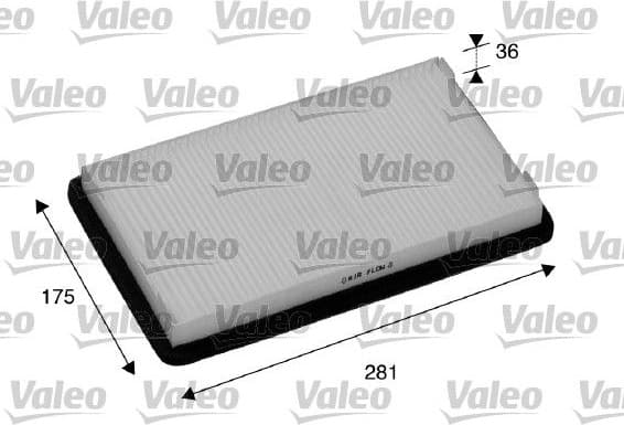Filter, cabin air VALEO ESSENTIAL 698893