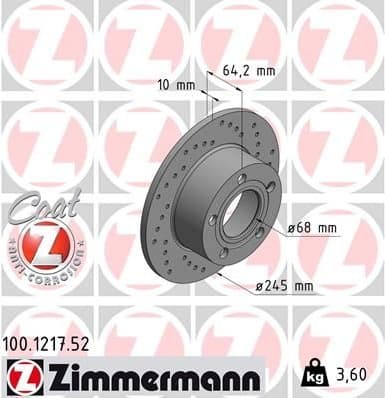 Brake Disc SPORT BRAKE DISC Z 100.1217.52