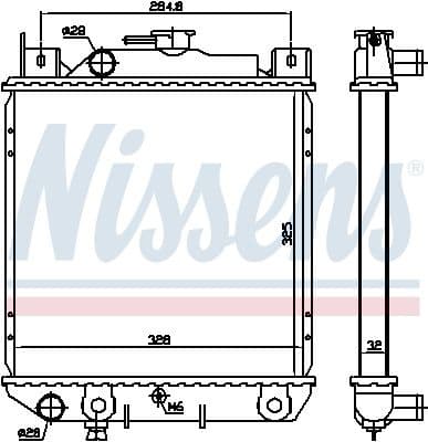 Radiator, engine cooling 64083