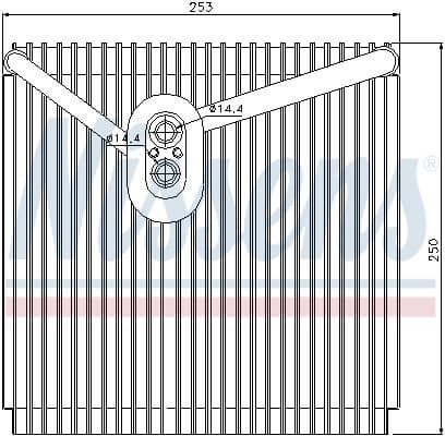 Evaporator, air conditioning 92267 - image 2