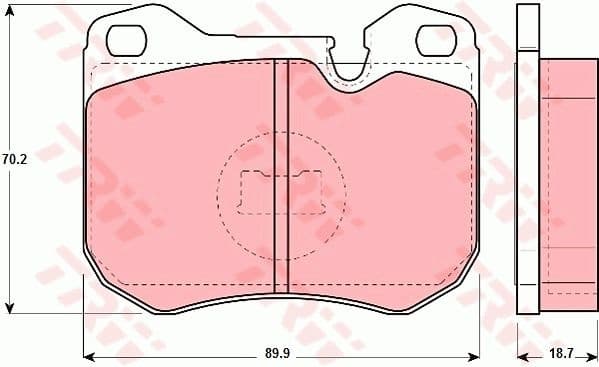 Brake Pad Set, disc brake GDB309