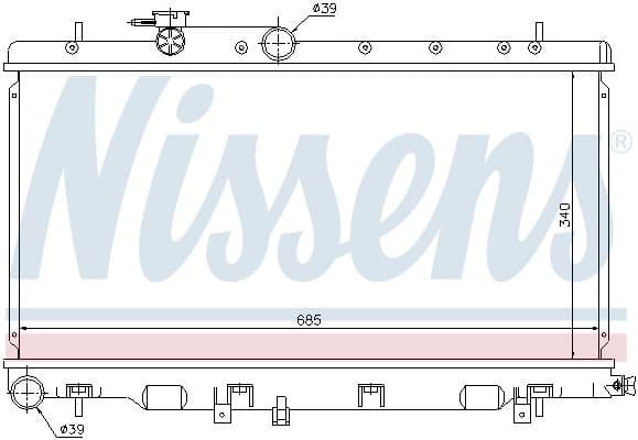 Radiator, engine cooling ** FIRST FIT ** 67709