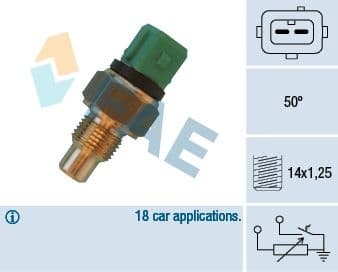 Sensor, coolant temperature 34430