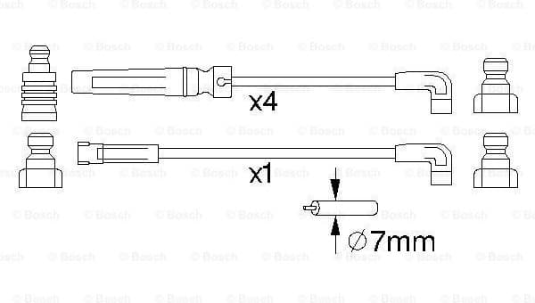 Ignition Cable Kit 0986356975 - image 5