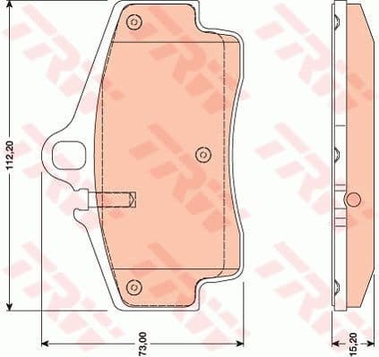 Brake Pad Set, disc brake GDB1757